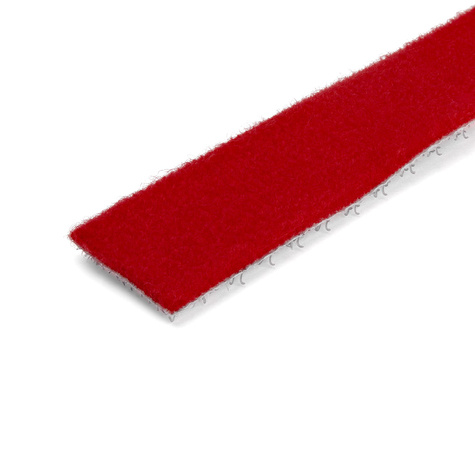 STARTECH Klittenband rol - herbruikbaar en verstelbaar - kabelbinder - rood (HKLP25RD) - Haak- en lussluiting - 7.62 m - rood