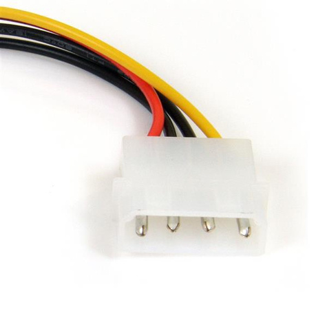 STARTECH 6in 4 pin Molex naar rechtsgehoekte SATA voedingskabel adapter - LP4 naar SATA  - 4 pin naar SATA - Netspanningsadapter