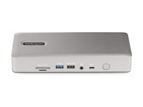 STARTECH Thunderbolt 4 Multi-Display Docking Station, Quad/Triple/Dual Monitor Dock, 2x HDMI/2x DisplayPort, 7x USB Hub