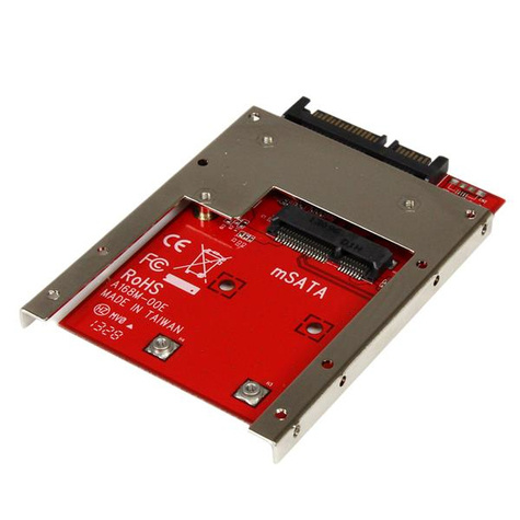 STARTECH mSATA SSD naar 2.5" SATA Adapter Converter - mSATA naar SATA Adapter voor 2.5" bay met Open Frame Bracket en 7mm Drive hoogte