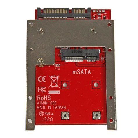 STARTECH mSATA SSD naar 2.5" SATA Adapter Converter - mSATA naar SATA Adapter voor 2.5" bay met Open Frame Bracket en 7mm Drive hoogte