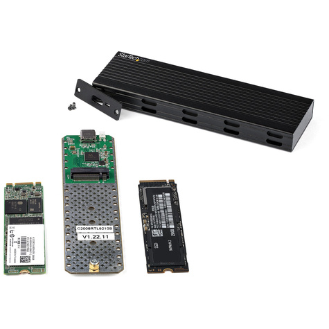 STARTECH USB-C 10Gbps naar M.2 NVMe of M.2 SATA SSD Behuizing - Externe M.2 PCIe/SATA NGFF SSD Aluminum Behuizing
