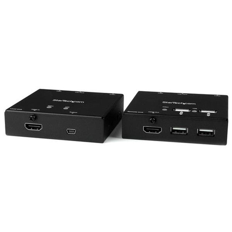 STARTECH HDMI over CAT6 Extender met 4-poorts USB Hub - Remote HDMI over CAT5 of CAT6 - 50m - 1080p - Video/audio/infrarood/ USB-extender