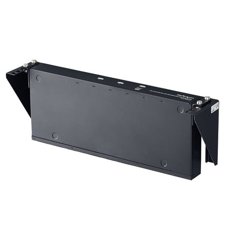 STARTECH 2U 19 inch Serverrack Staal Beugel Verticale Wandmontage - Bevestigingsbeugel - monteerbaar aan muur - zwart - 2U - 19" - voor P/N: SV831DUSBUK