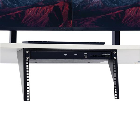 STARTECH Verticaal wandmonteerbaar Server Rack - massief staal - 19" - 6U - Muurbevestigingsbeugel - zwart - 6U - 19"