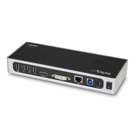STARTECH USB 3.0 Docking Station - Dual Monitor Laptop Docking Station met HDMI  DVI/VGA Video
