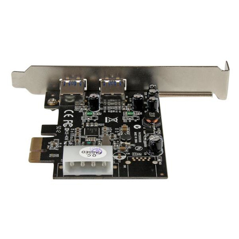 STARTECH 2-poorts PCI Express (PCIe) SuperSpeed USB 3.0-kaartadapter met UASP - LP4-voeding - USB-adapter - PCIe - USB 3.0 x 2