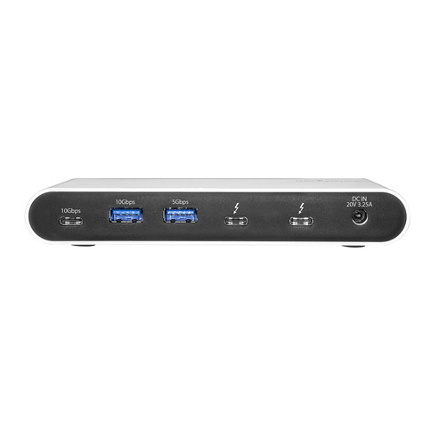 STARTECH Thunderbolt 3 naar USB 3.1 controller adapter - 1x USB-C, 3x USB-A - Thunderbolt 3 naar USB adapter - TB 3 hub