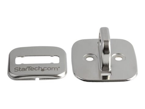 STARTECH Laptop kabelslot anker - zink legering - tafel verankering voor laptop beveiliging - Slotanker - zilver - voor P/N: LTLOCKNBL