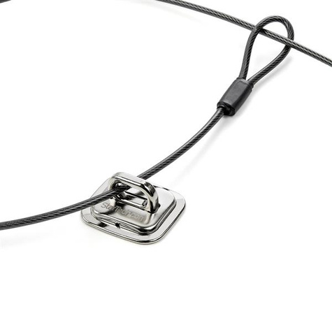 STARTECH Laptop kabelslot anker - zink legering - tafel verankering voor laptop beveiliging - Slotanker - zilver - voor P/N: LTLOCKNBL