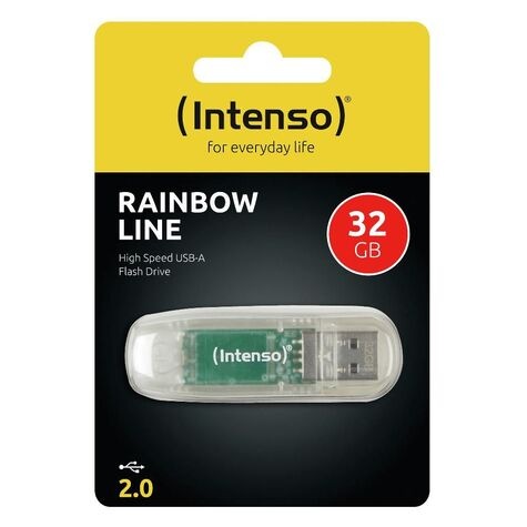 INTENSO INTENSO USB-Stick 32GB 2.0 Rainbow line transparent