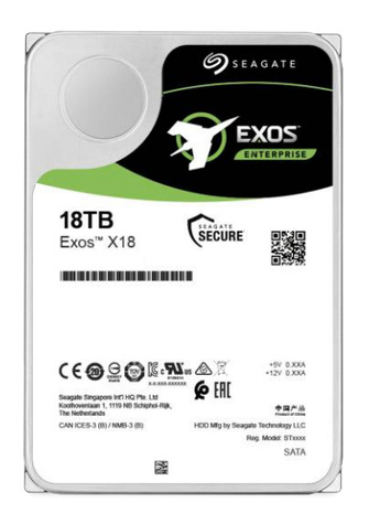 Seagate Seagate 18TB Exos X18 HDD 512E/4KN SAS (ST18000NM004J) (tweedekans)