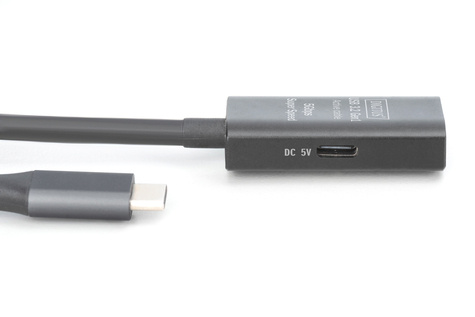 DIGITUS Actieve USB-C-verlengkabel, 5m 5G, USB 3.2 Gen1, USB-C - USB-C (M/V)