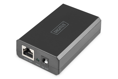 DIGITUS Gigabit Ethernet PoE-splitter, 802.3af/at/bt Uitgangsspanning: 12V/4.2A, 24V/2.1A, 50W