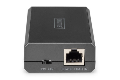 DIGITUS Gigabit Ethernet PoE-splitter, 802.3af/at/bt Uitgangsspanning: 12V/4.2A, 24V/2.1A, 50W