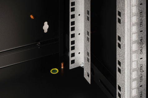 DIGITUS 7HE Wandbehuizing, Unique 420x600x450 mm, kleur zwart (RAL 9005) (tweedekans)