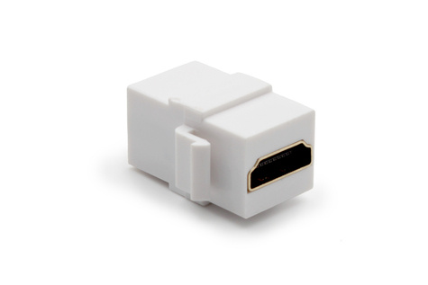 DIGITUS HDMI 2.0 Keystone module voor DN-93832, zuiver wit (RAL 9003)