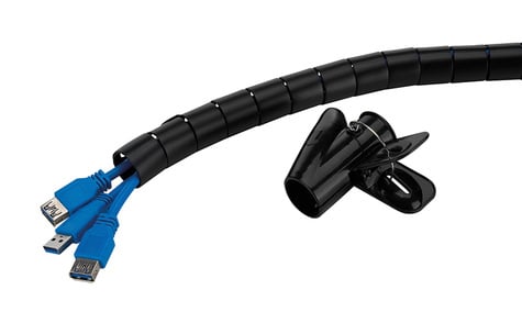 Neomounts Neomounts Spiral Cable Wrap oe25 mm. multiple cables black