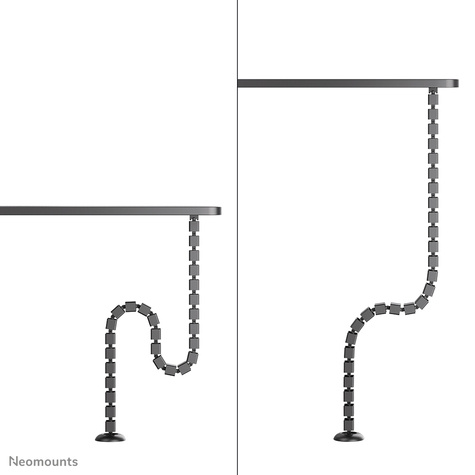 Neomounts Cable Spine Organizer for sit/stand desk frames screw mounted black