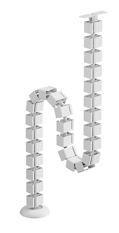 Neomounts Cable Spine Organizer for sit/stand desk frames screw mounted white