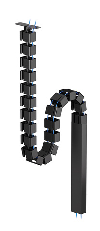 Neomounts Neomounts Cable Spine Organizer for sit/stand desk frames screw mounted magnetic channel black