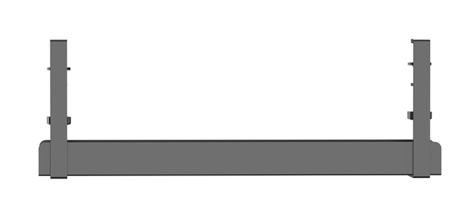 Neomounts Cable Management Tray max 5 kg. clamp-on design universalblack