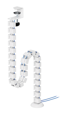 Neomounts Neomounts Cable Spine Organizer for sit/stand desk frames clamp mounted white