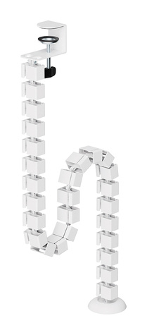 Neomounts Cable Spine Organizer for sit/stand desk frames clamp mounted white