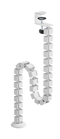 Neomounts Cable Spine Organizer for sit/stand desk frames clamp mounted white