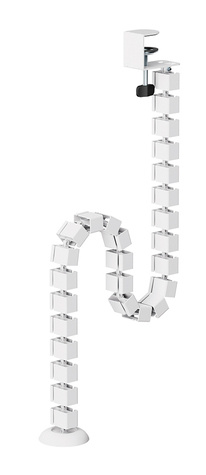 Neomounts Cable Spine Organizer for sit/stand desk frames clamp mounted white