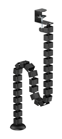 Neomounts Cable Spine Organizer for sit/stand desk frames clamp mounted black