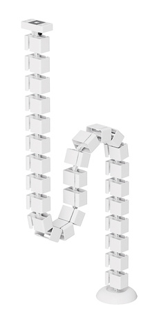 Neomounts Cable Spine Organizer for sit/stand desk frames magnet mounted white