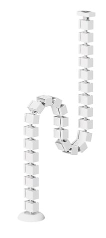 Neomounts Cable Spine Organizer for sit/stand desk frames magnet mounted white