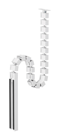 Neomounts Magnetic Cable Cover for sit/stand desk frames screw mounted magneticchannel white