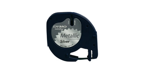 DYMO DYMO S0721730 labelprinter-tape Zwart op metallic