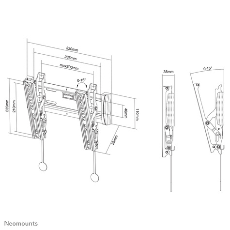 Neomounts Flat Screen Wall Mount (tilt)