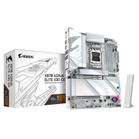 Gigabyte X870E AORUS ELITE X3D ICE (X870,AM5,ATX,DDR5)