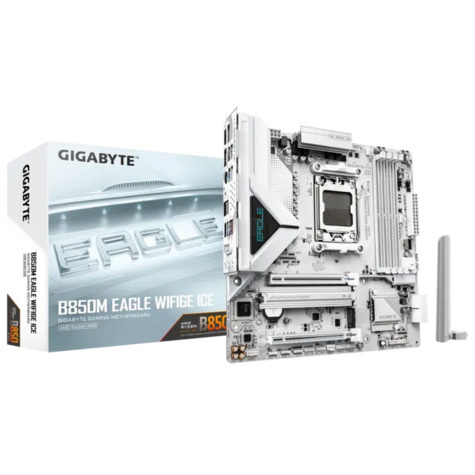 Gigabyte Gigabyte B850M Eagle WiFi6E ICE      (B850,AM5,mATX,DDR5)