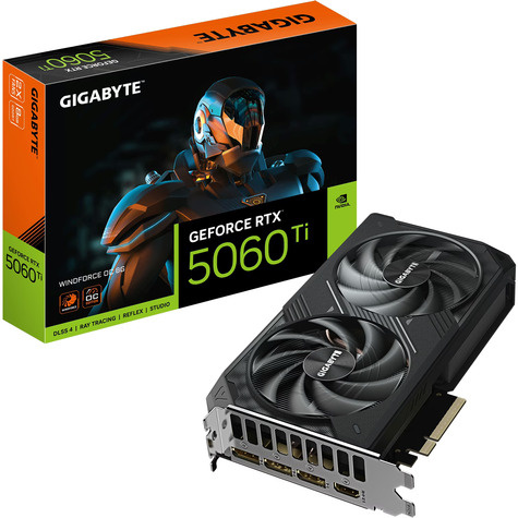 Gigabyte Gigabyte RTX5060 TI Windforce OC   8GB GDDR7 HDMI 3xDP