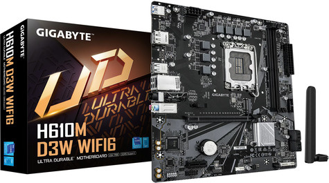 Gigabyte Gigabyte H610M D3W WF6 (H610,S1700,mATX,DDR5