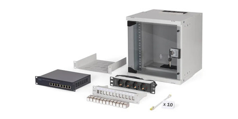 DIGITUS DN-49100-SET rack 6U Wandrek Grijs