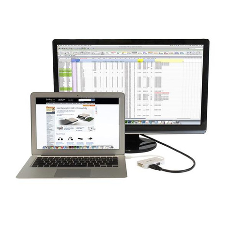 STARTECH A/V-reisadapter: 3-in-1 Mini DisplayPort naar VGA DVI- of HDMI-converter - wit - Videoconverter - DisplayPort