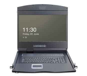 DIGITUS DIGITUS DS-72210-1GE rack console 43,2 cm (17") 1280 x 1024 Pixels Zwart 1U