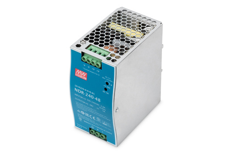 DIGITUS DIGITUS DN-PWR24048 power supply unit 240 W Groen, Zilver