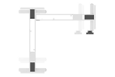 DIGITUS DA-90453 frame voor stabureau Electrisch 3 poot/poten Wit