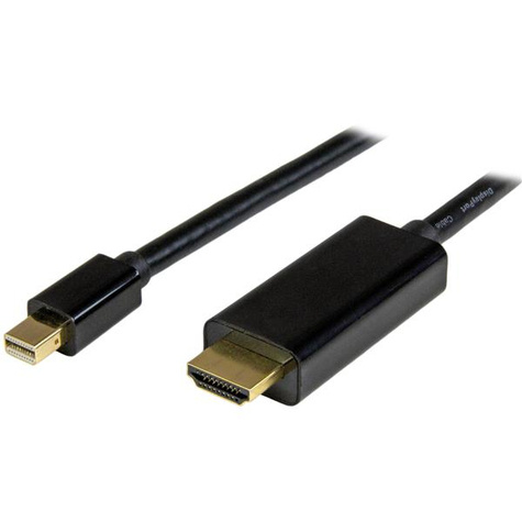 STARTECH STARTECH Mini DisplayPort-naar-HDMI-converterkabel - 1 m - 4K - Adapterkabel - Mini DisplayPort male naar HDMI male - 1 m - zwart - 4K ondersteuning
