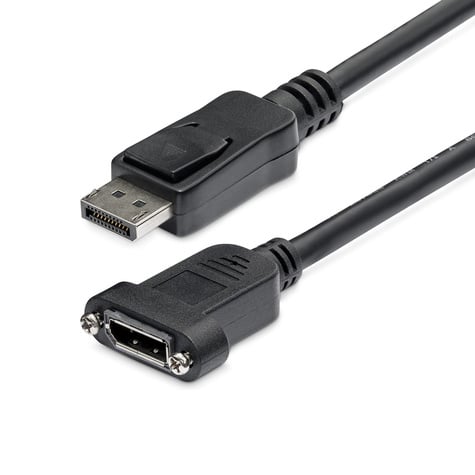 STARTECH STARTECH 3ft Panel Mount DisplayPort Cable M/F