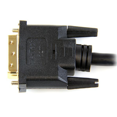 STARTECH 0,5 m HDMI-naar-DVI-D-kabel - M/M - Adapterkabel - DVI-D male naar HDMI male - 50 cm - dubbel afgeschermd - zwart
