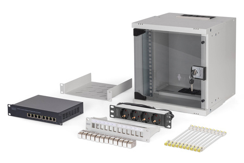 DIGITUS DN-49100-SET rack 6U Wandrek Grijs