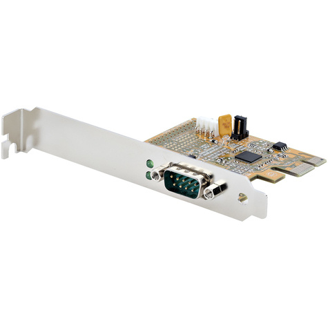 STARTECH PCI Express Serial Card, PCIe to RS232 (DB9) Serial Interface Card, PC Serial Card with 16C1050 UART, Standard or Low Profile Brackets